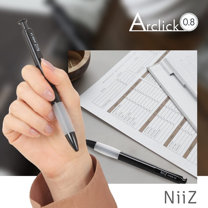 NiiZ - Arclick 0.8 - Retractable Ballpoint Pen 0.8mm -