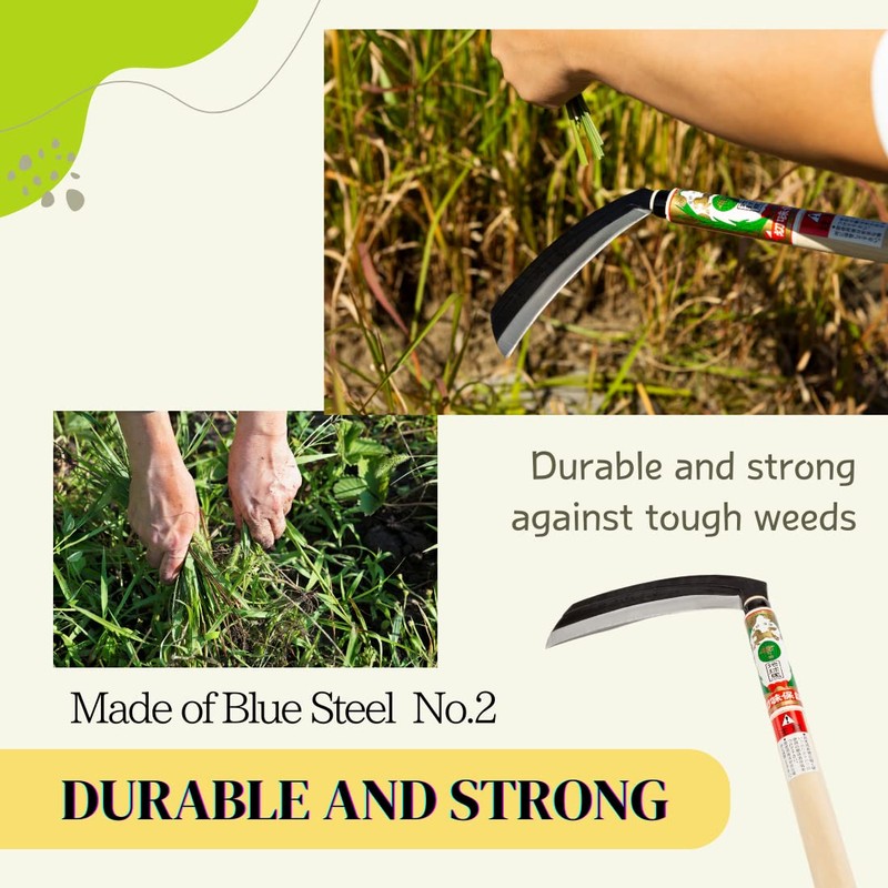 nascom Japanese Weeding Sickle (Thin Blade) High Grade Steel Blade