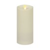 Luminara Outdoor Flameless LED Ivory Candle Melted Edge 3.75" x