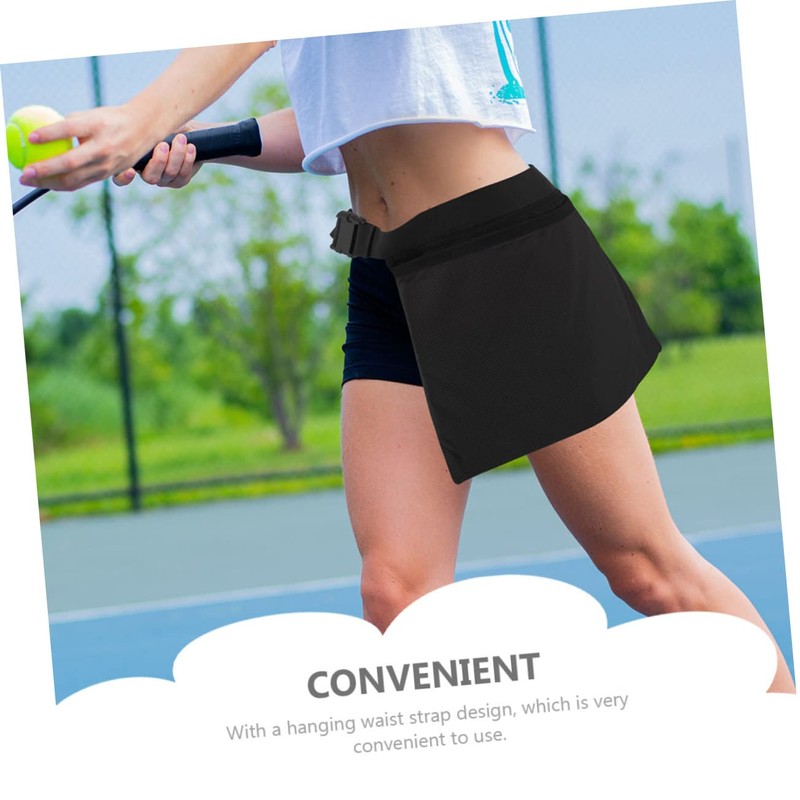 Mipcase 2Pcs Reusable Tennis Ball Waist Bags Durable Mesh Storage