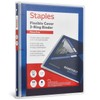 Staples Heavy Duty 1/2" 3-Ring Flexible Poly Binders, Blue (ST62610)