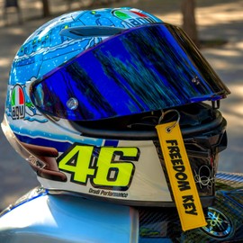 LLAVEROSMOTOR.ES Motorcycle Key Fob, Motorcycle Key Fob, Car Key Fob, Fabric Motorcycle Key Fob, Motorcycle Gifts for Men, Yellow / Black, Unit size