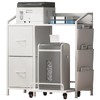 WODRAWER Printer Stand with Fabric Drawers, Lateral Office Filing Cabinets