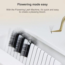 Fockety Máquina de Floración de Pestañas Acrílicas, Separador de Pestañas Postizas Máquina para Dividir Extensiones de Pestañas con Tablero de Extensi