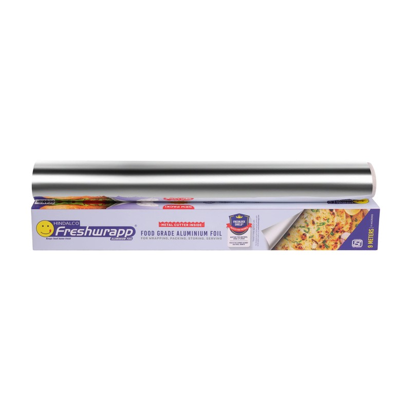 Hindalco Freshwrapp Aluminium Foil 9 Meters, 11microns | Food Packing