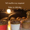 Baking Cup Liners Red – 100pcs for Cupcakes Muffins Desserts