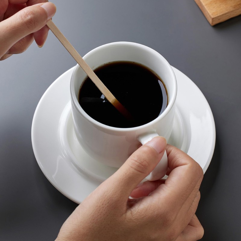HREDZEO Wooden Coffee Stirrers,200 Pcs Coffee Stirrers Coffee Stir Sticks