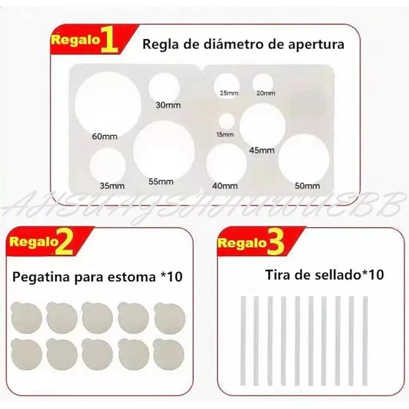 Bolsa Colostomia Adulto 10 Pzas Drenable Nude