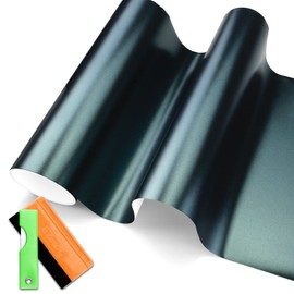 JDMBESTBOY Free Tool Kit New Premium Matte Metallic Satin Pearl Dark Green Car Vinyl Vehicle Wrap Automotive Sticker Decal Wrapping Film with Bubble Free Air Release 12"x60" (1FTx5FT)