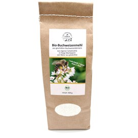 Organic Buckwheat Flour 500 g, from Peeled Buckwheat Grains from Upper Bavaria/Germany, Naturally Gluten-Free, Vegan, Vegetarian, Ideal for Pancakes and Bread Baking