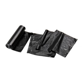 TYPLASTICS Trash Can Liner - Wholesale 1000 Count Black Garbage bags on Perforated Roll 7-10 Gallon Multipurpose for Office Bathrooms Business Home Commercial and Industrial Needs 24" x 24"