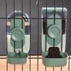 Hanging Automatic Food Water Dispenser Safe Cage Cat Food Water