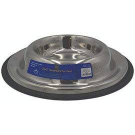 ZEEZ 49-7150 SS Ant Moat Pet Bowl 350ml, Stainlee Steel, 350ml