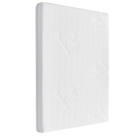 AOHWIDER 47x23.6 Bedside Crib Mattress: 2" Thick Dual Sided Gel Memory Foam Bassinet Mattress Fit for ADOVEL/BabyBond/ELEMARA Bassinet Bedside Crib