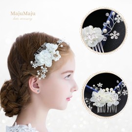 [MajuMaju] Hair Accessory Piano Recital Headdress Girls Children Handmade Handmade Arrangement Hair Ornament (E) (PHC25)