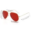 Outray Night Vision Polarized Aviator Sunglasses for Driving (Gold Frame/Red