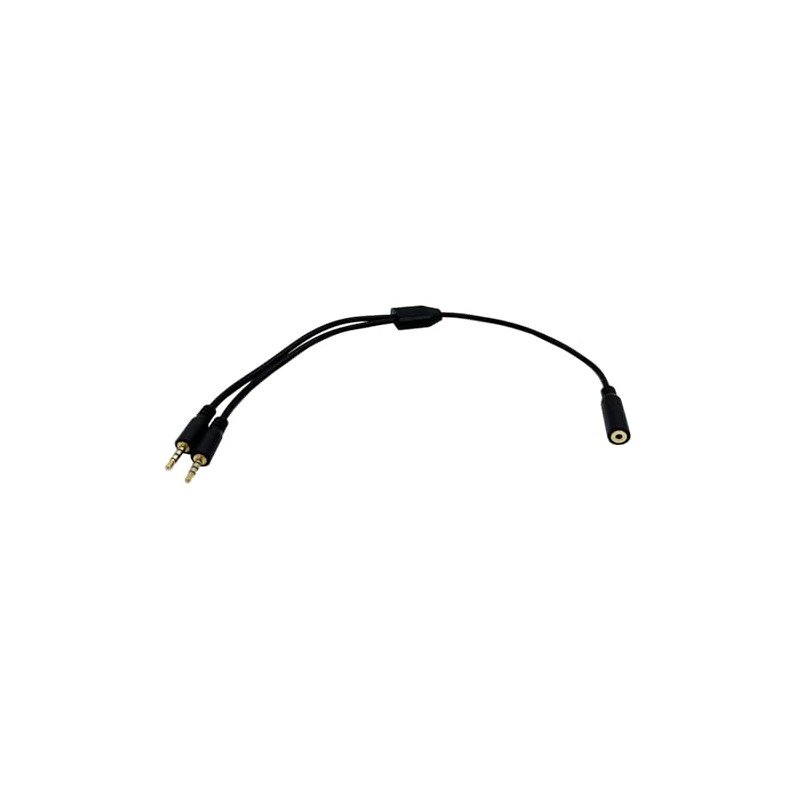 Seadream 2.5mm Audio Splitter Cable, Female to Dual Male,TRRS Y