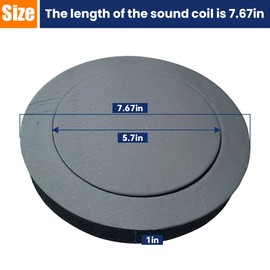 Osilly 4 Pcs 6.5" Foam Speaker Enhancer, Car Door Foam Speaker Rings Blocker, Self Adhesive Soundproof Sponge Kit, Bass Blocker Pad with High Rebound for Stereo Audio Speaker