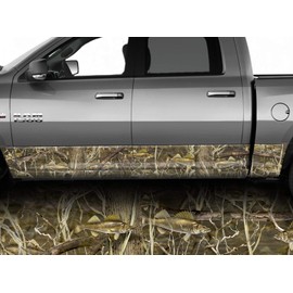 Speed Demon Hot Rod Shop Walleye Fish Camo Camouflage Rocker Wraps Rocker Panel Graphic Decal Wrap Kit for Truck SUV MK-167RKR (Mild Curves, 12" x 30')