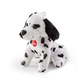 Trudi TUDF6000 Sweet Collection Small Dalmatian Approx. 9 cm, Size XXS, Stuffed Toy with Soft Materials and Lovely Details, Plush Toy, Washable, Cuddly Toy for Children and Babies, Black/White