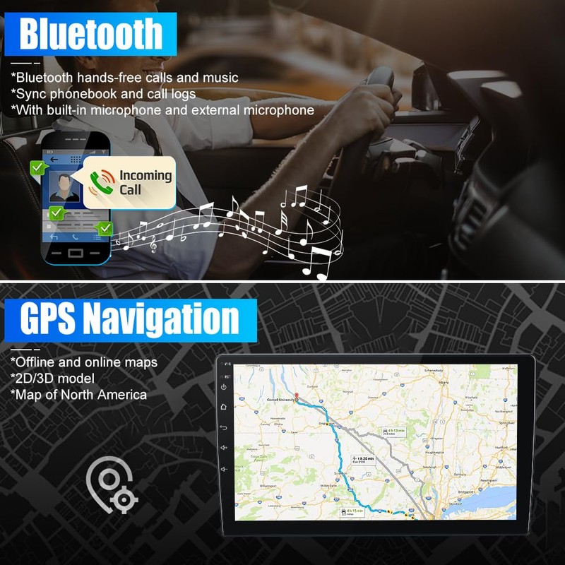 AWESAFE Android Car Stereo for Dodge RAM 1500 2500 3500