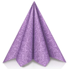 Grubly Premium Napkins Airlaid Ornament | Fabric-Like | Pack of 50 | 40x40 cm