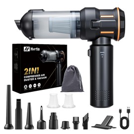 Nvrtio Handheld Vacuum Cleaner Cordless 4-in-1 16000 PA High Power Portable Rechargeable 3-Modes Vacuum Cleaner for Car, Home, Pet, Office（Black