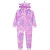 Harry Bear Girls Unicorn Onesie With 3D Ears - Purple,