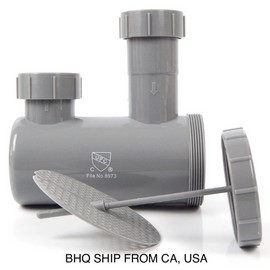 Universal P-Trap Shampoo Bowl Sink Hair PVC Beauty Barber Salon Equipment