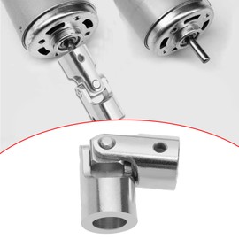 YINETTECH 1 Set Metal Universal Coupling Cardanical Crank Drive Knee Joint M5 Carbon Steel Universal Joint Coupling Components for Blinds Roller Shutters Model Vehicle Ship