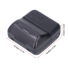 80mm Thermal Receipt Printer, Portable Mini USB Bluetooth Thermal POS Printer High Speed Clear with Auto Cutter and Paper for Receipt Barcode Label Order