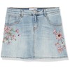 Desigual Girls' Denim Skirt Short, Blue, 5/6, Azul/Patchwork, 5-6 Años