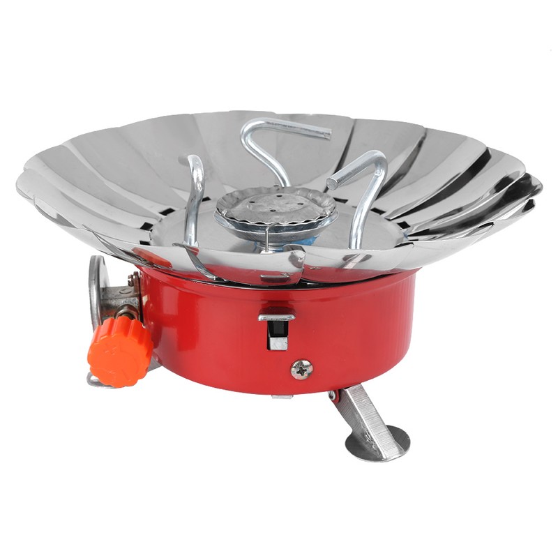 Outdoor Windproof Lotos Long Gas Tank Casette Stove for Camping