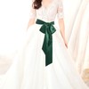 obmwang Wedding Satin Sash Belt for Special Occasion Dress Bridal