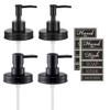 Onsogi Regular Mouth Plastic Mason Jar Soap Dispenser Pumps and