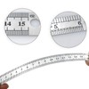 Set of 3 Metal Rulers 12",8", 6" Stainless Steel Metric