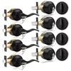 Probrico Oil Rubbed Bronze Entry Lever and Deabolt Set, Keyed