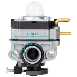 SIMPERAC Carburetor for Black Max Homelite Hyper Tough 25CC 26CC Weed Eater BM26SS UT-26CS EMC UT-26CSL3 UT-26SS EMC UT-26SSL3 HY26SST HY26SSTVNM HY27CSTVNM BM25CSAC BM25SSAC 2 Cycle Trimmer