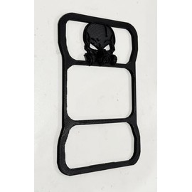 Gas Mask Skull Version in 3D - Black for Jeep Gladiator Rear LED Tail Light Covers (2020-2025) - Love Outdoors Camping - Skeleton