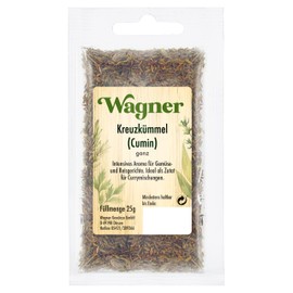 Wagner Gewürze Cumin Whole Pack of 5 x 25 g