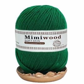 Mimiwood Wool Yarn, 1 Skein, 100g/3.5oz, Yarn for Crocheting, Knitting and Weaving Yarn, Soft Blended Yarn with Vibrant Colors 2421