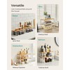 SONGMICS Cabinet Organizer Shelf, Set of 4 Kitchen Counter Shelves,