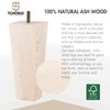 TCHOSUZ 8 Inch / 20 cm Ash Wood Furniture Legs,