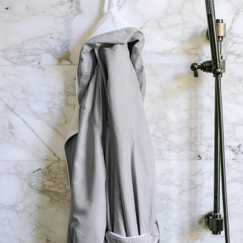 Jennifer Adams Luxury Plush Bathrobe, Unisex Ultra-Soft Quick-Drying Robe (Small,