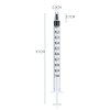 1ml Syringe with Caps ( White 50 pieces)