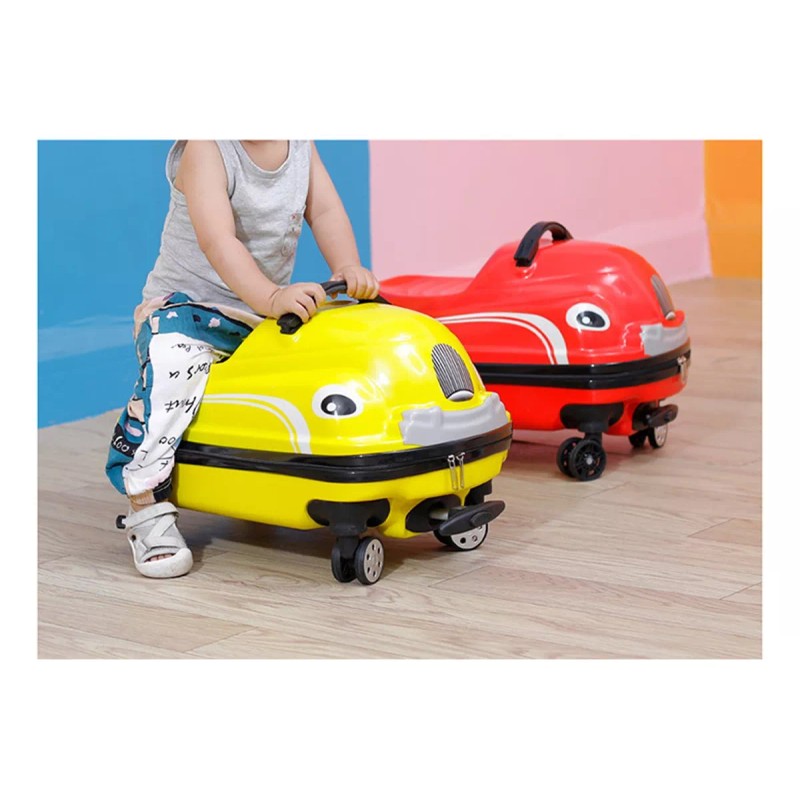 Buena Madre.mx Maleta Montar Viaje Niño 3d Carrito Giratorio Coche