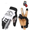 EXCEREY Chessboard Grid Motorcycles Racing Bicycles Full Finger Gloves for