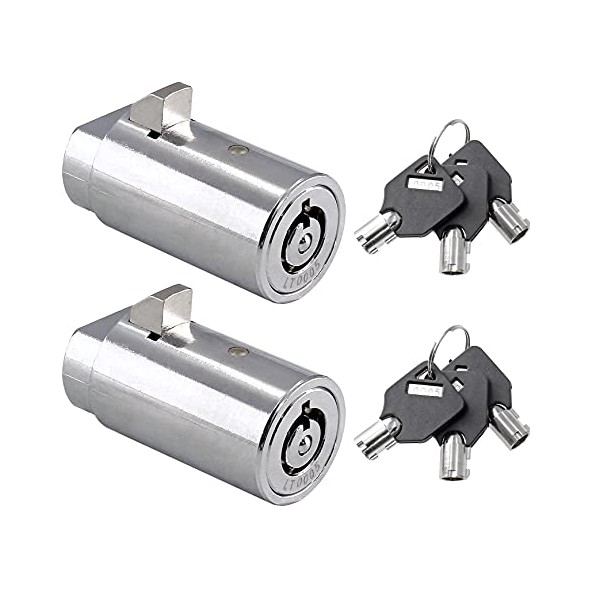 Bonsicoky 2 Set Vending Machine Lock and Key (Keyed Alike),