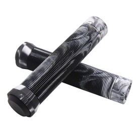 Z-FIRST Handle Bar Grips 145mm Soft Longneck Grips for Pro Stunt Scooter Bars and BMX Bikes Bars (T-Black&White)