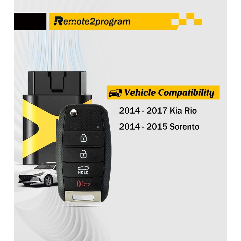 Remote2program Car Key DIY Programming Kit and Keyless Entry Remote